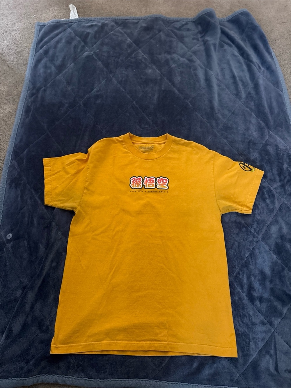 Primitive x Dragon Ball Z - Goku Saiyan T-Shirt Large Yellow